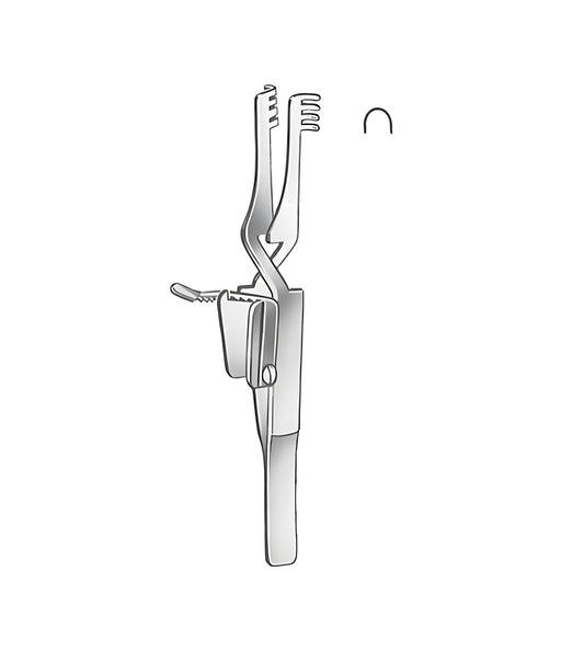 Retractor Blunt 10.0cm 4x4 Teeth