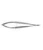 S&T Needle Holder without lock, 14 cm long, flat, curved (00088)