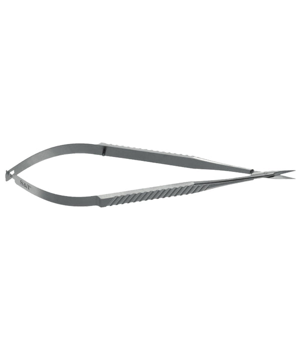 S&T SDC-15 Dissecting Scissors 15 cm long, flat handle, curved short blade (00091)