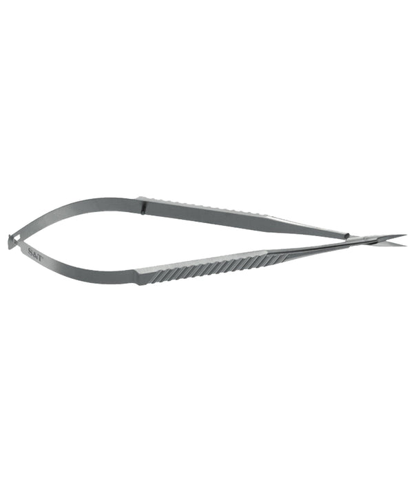 S&T Dissecting Scissors 15cm long, flat, curved, short blade (00092)