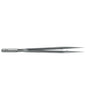 S&T Forceps Round handle, 18 cm long, straight, tip 0.5 mm (00235)