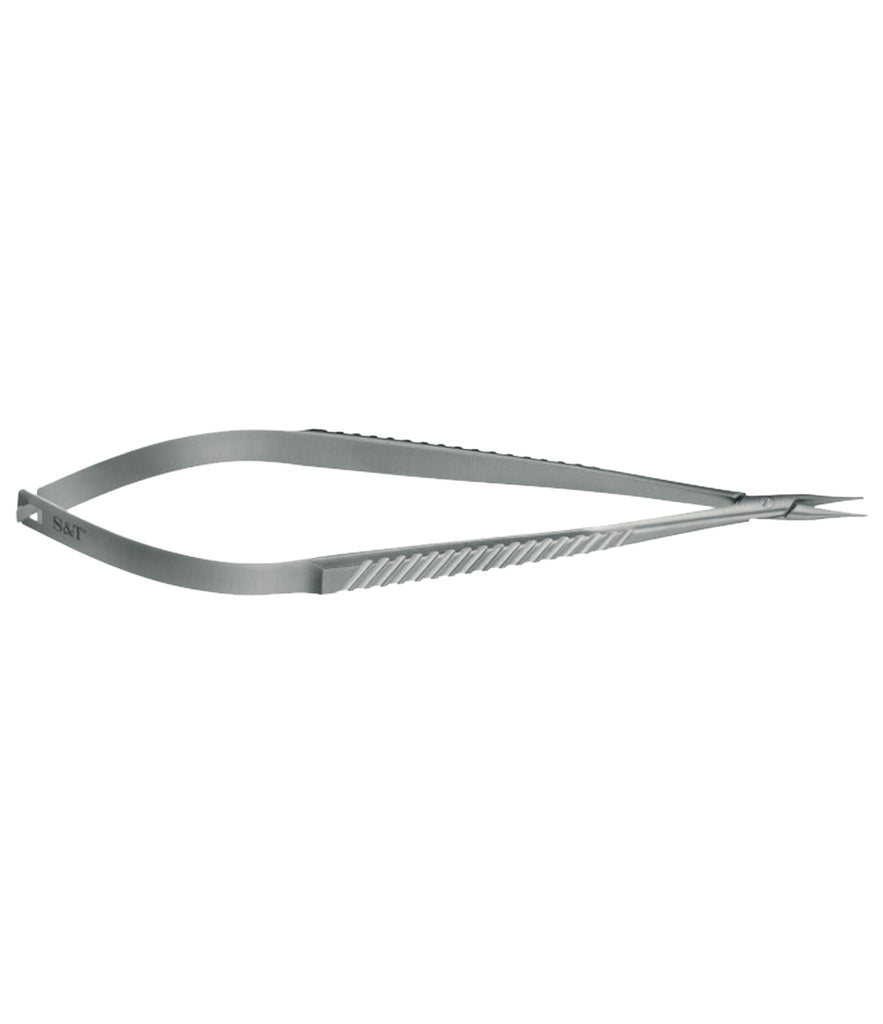 S&T Needle Holder without lock, 14 cm long flat, straight (00548)