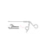 Arthroscopic Hook Scissors 45 Degree Right / 3.4mm