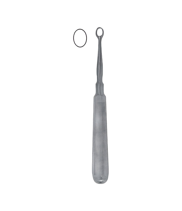 Piffard Curette Ova 14.0cm Oval / 5mm