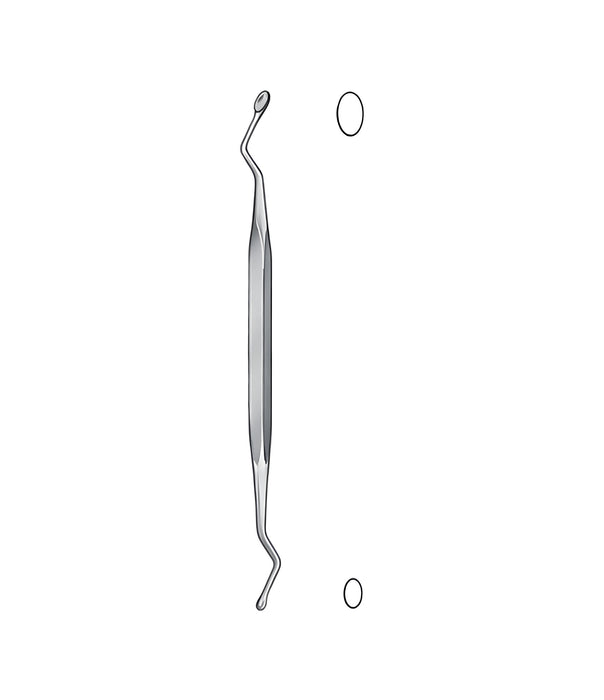 Jansen Bone Curettes Curved 15.0 cm