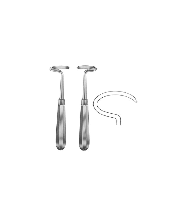 Doyen Periosteal Raspatory Curved Left 17.0cm