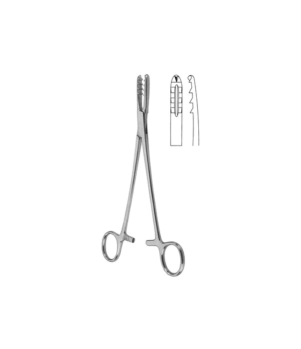 Bircher-Ganske Bone Holding Forceps Straight 20.0cm