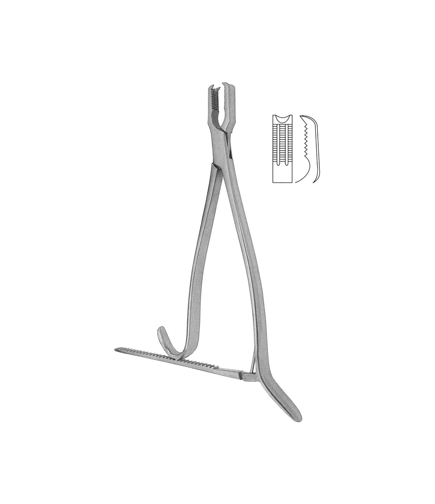 Kern Bone Holding Forceps With Ratchet 17cm
