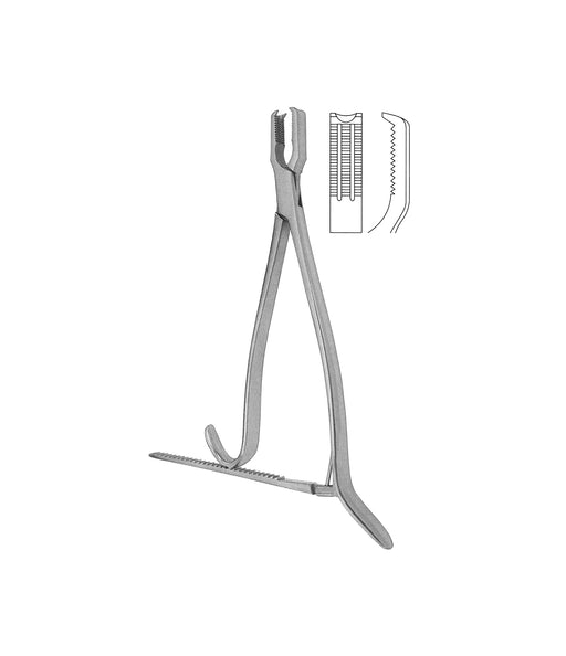 Kern Bone Holding Forceps With Ratchet 21cm