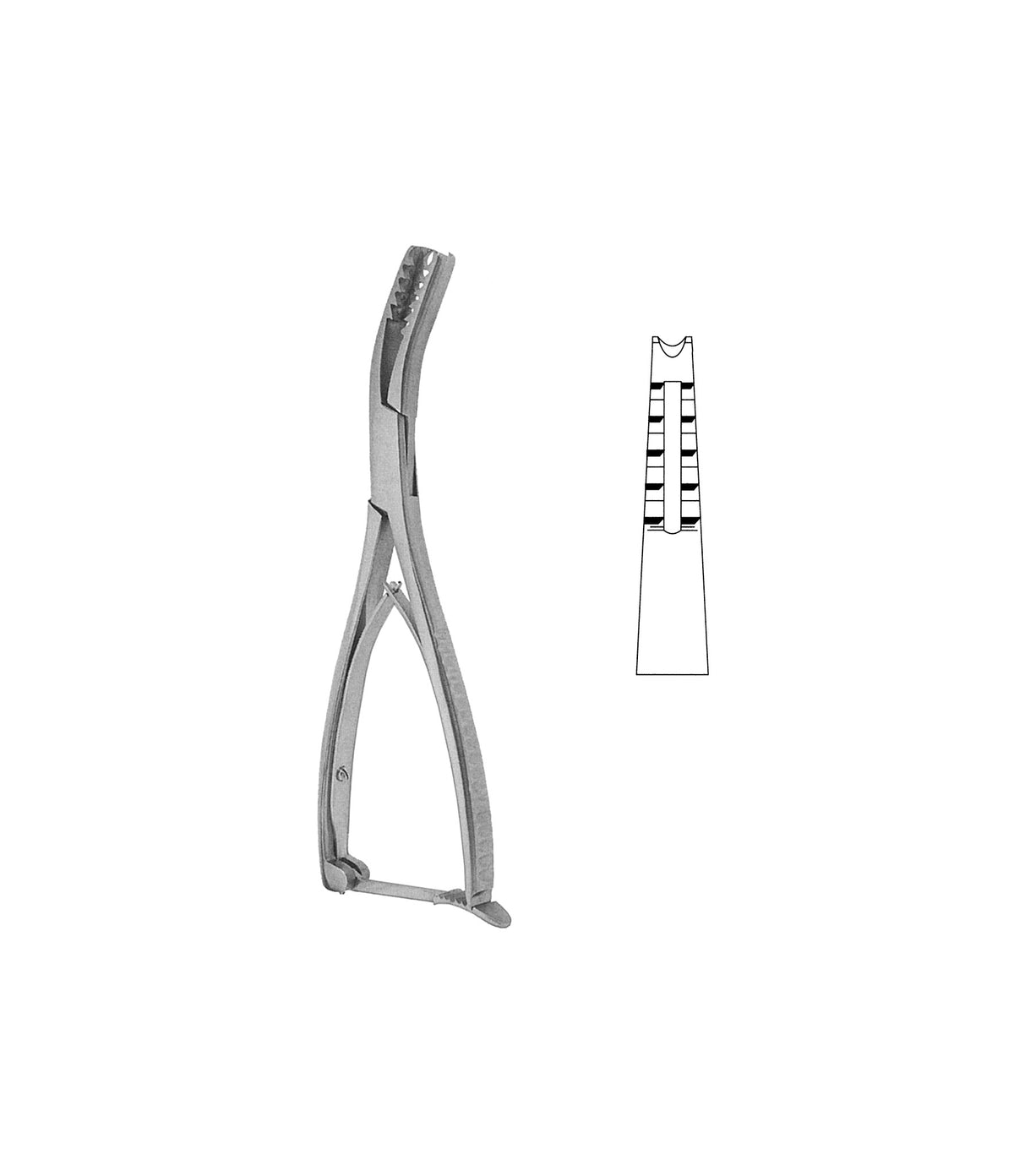Semb Bone Holding Forceps With Ratchet 19.0cm — Stark Medical Pty Ltd