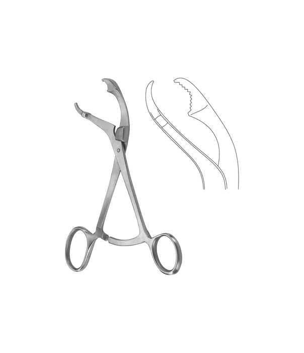 Verbrugge Bone Holding Forceps 9.5mm/25.0cm