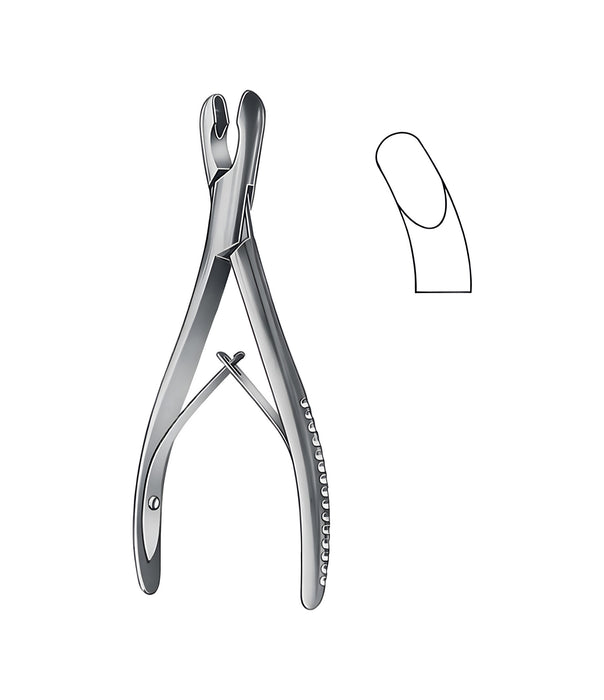 Luer Bone Rongeurs Curved 17.0cm