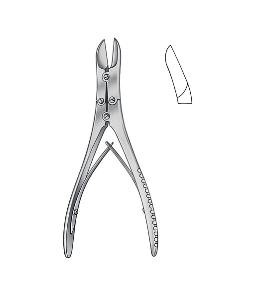 Ruskin-Liston Bone Cutt.Forceps Curved 18.5cm