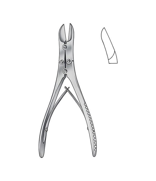 Ruskin-Liston Bone Cutt.Forceps Curved 18.5cm