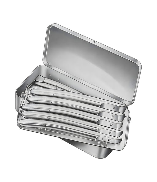 Hegar Dilattors Set 4-17 mm Metal Case