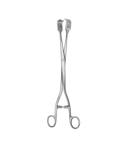 Pratt Vulsellum Forceps 4x4 Toothed 28 cm