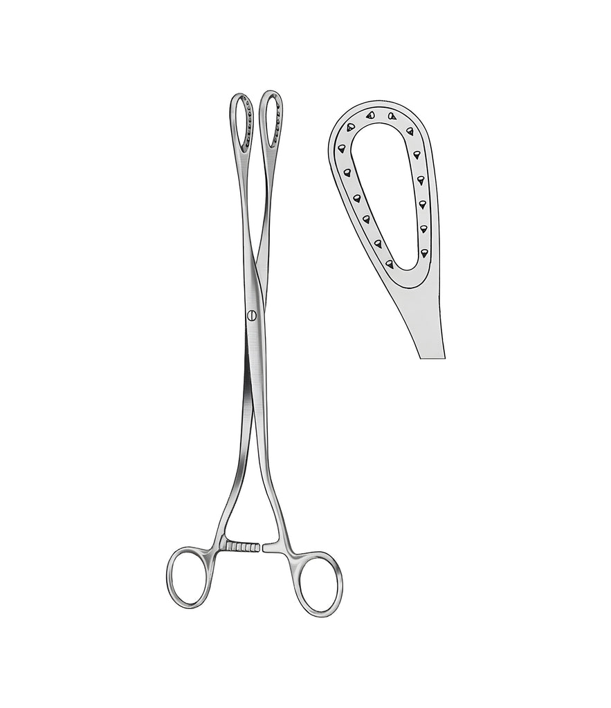 Saenger Ovum Forceps Curved 27 cm
