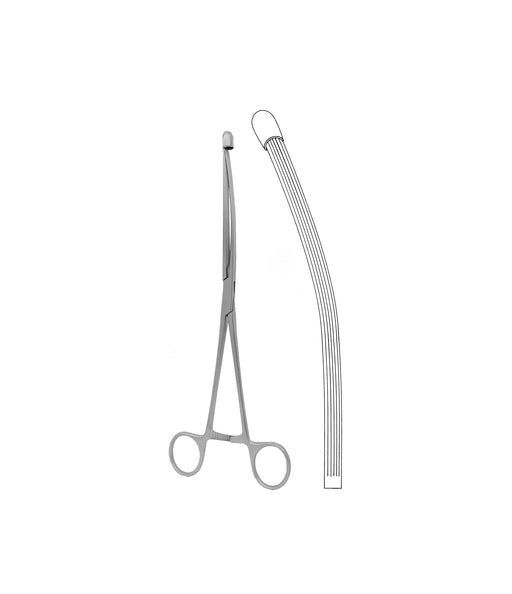 Nussbaum Intestinal Clamp Forceps Curved 25.0cm