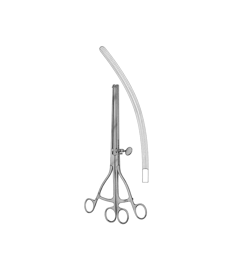 Lane Stomach Clamp Forceps Curved 30.0cm