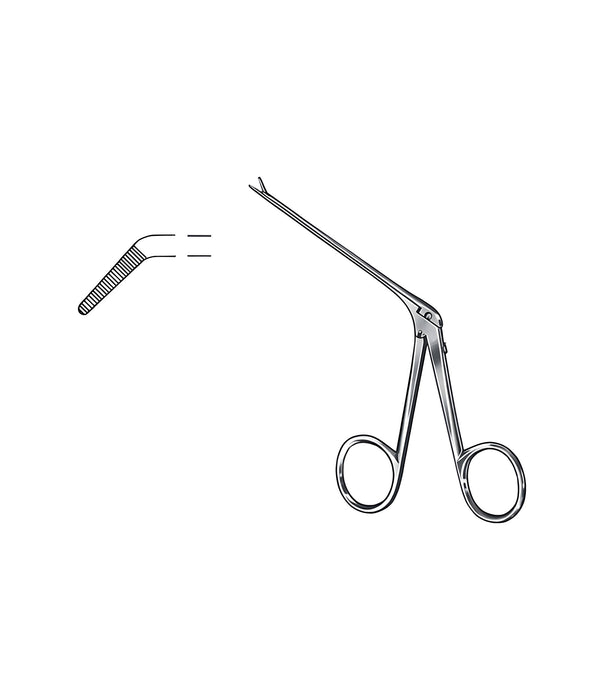 Alligator Curved Left 4.5x0.8mm Satin