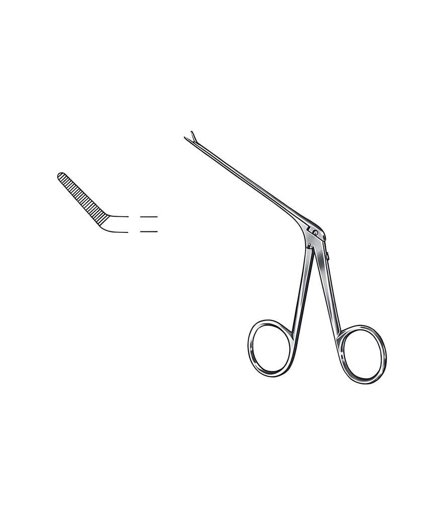 Alligator Curved Right 4.5x0.8mm Satin