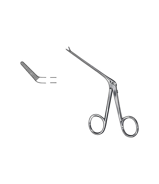 Alligator Curved Right 4.5x0.8mm Satin