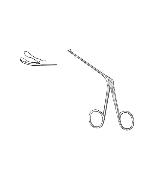 Cupped Forceps Curved Right 1.25x0.8mm Sati
