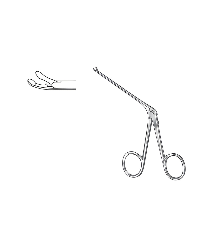 Cupped Forceps Curved Up 1.25x0.8mm Sati