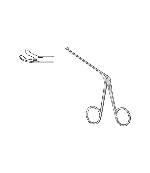Cupped Forceps Curved Up 1.25x0.8mm Sati