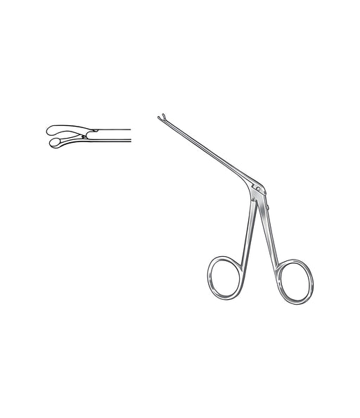 Cupped Forceps Curved Down 1.25x0.8mm Sati