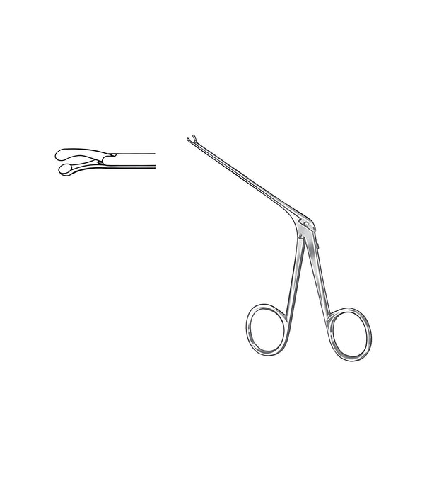 Cupped Forceps Curved Down 1.25x0.8mm Sati