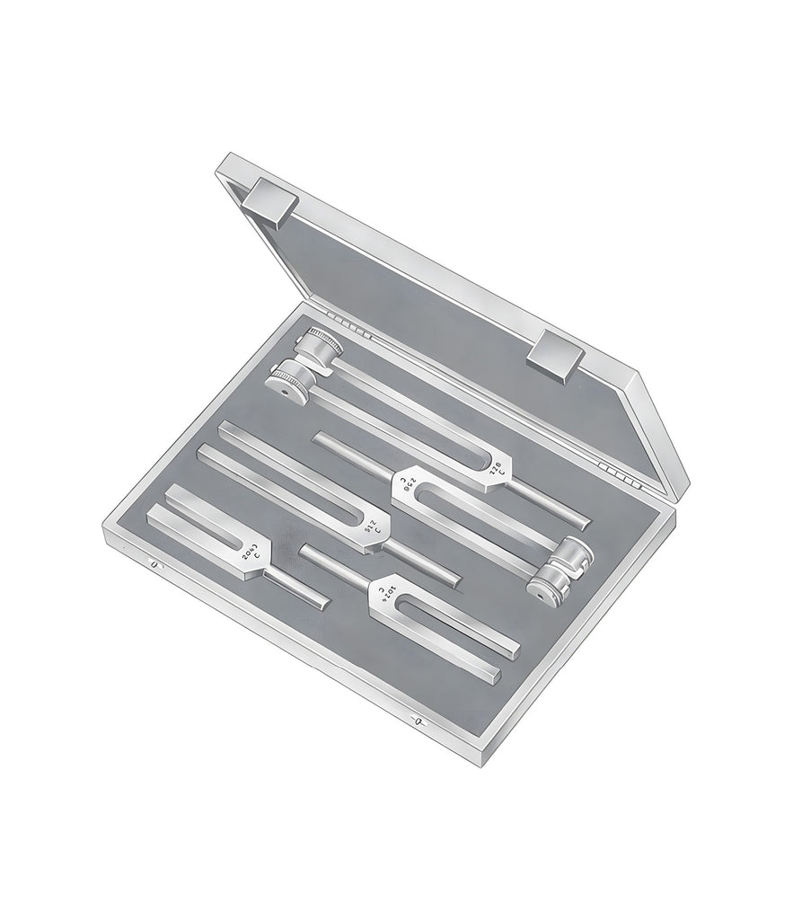 Set of 5 Tuning Forks in Aluminium