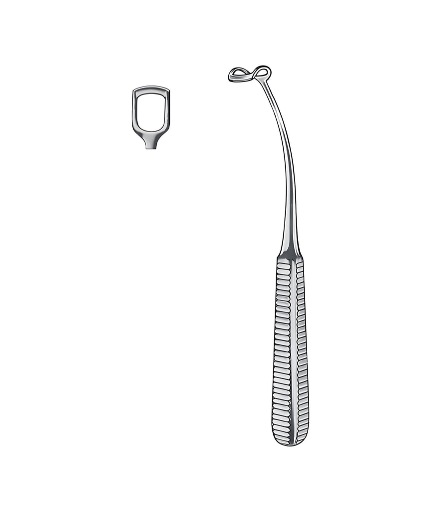Beckmann Adenoid Curette Curved 22cm Figure 0