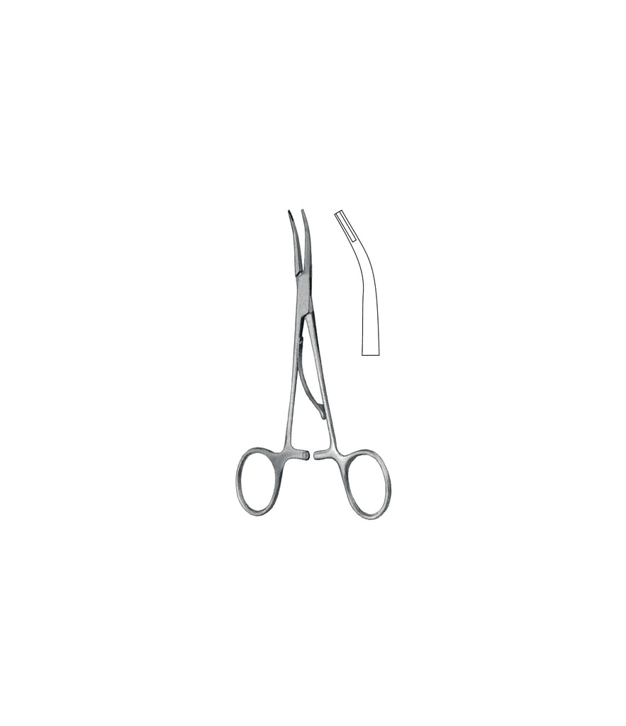 Mc Kenzie Brain Clip Applicator Forceps Curved 15cm