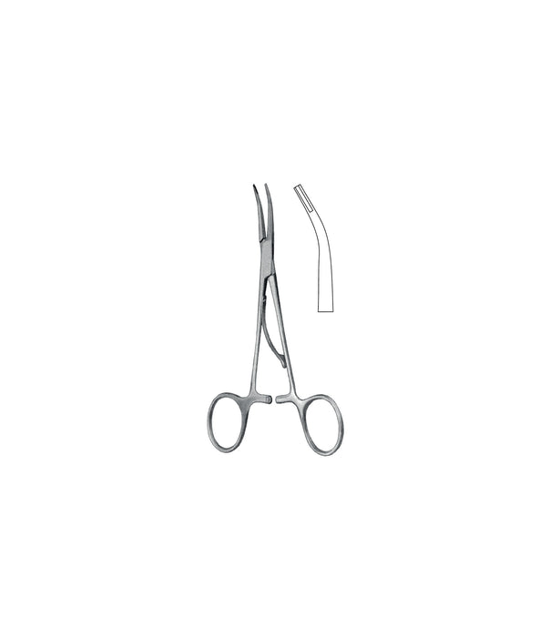 Mc Kenzie Brain Clip Applicator Forceps Curved 19cm