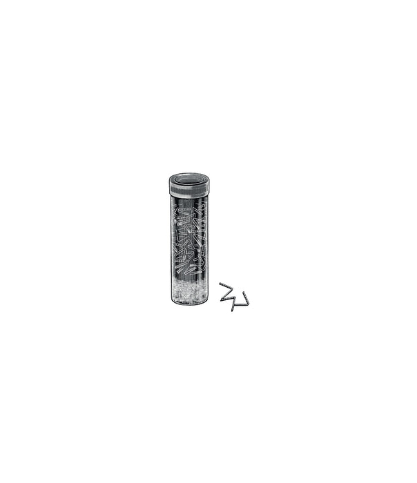Silver Brain Clips Plastic Vial 100 Pcs