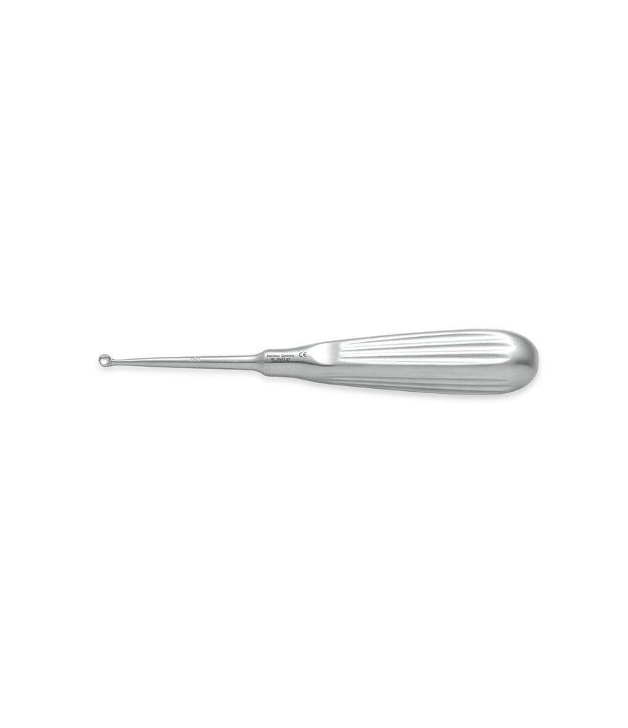 Bruns Curette, 17cm, size 0, for surgical procedures