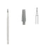 Tapered Fissure Cross Cut Bur, 1mm Head, 10/box, for dental procedures