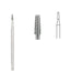 Tapered Fissure Cross Cut Bur, 2.1mm Head, 10/box, for dental procedures