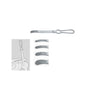 Set of 4 Darrach Acromial Elevators, 9mm to 25mm Width, for surgical procedures