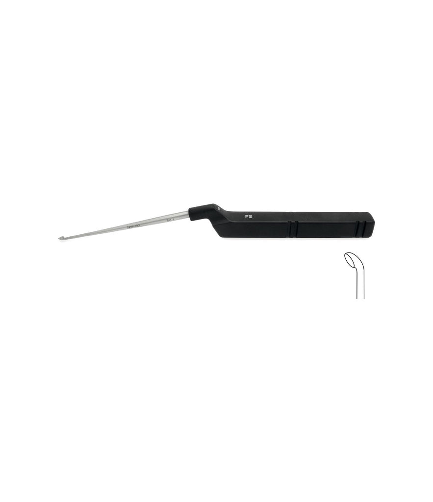 Bayonet Cervical Curette Backward Angled, Size 0