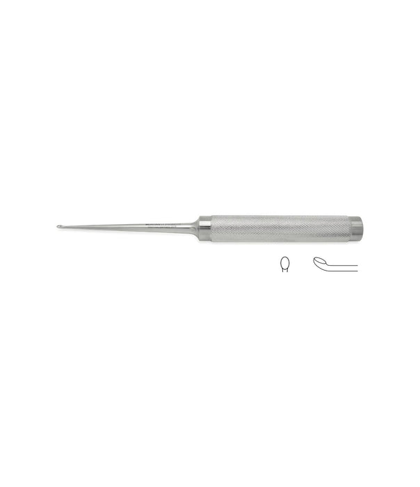 Cobbs Curette, Angled, 32cm, 4.5mm cup, for medical procedures