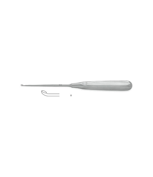 Lempert Curette, Angled, 21cm, Size 00000, for medical procedures