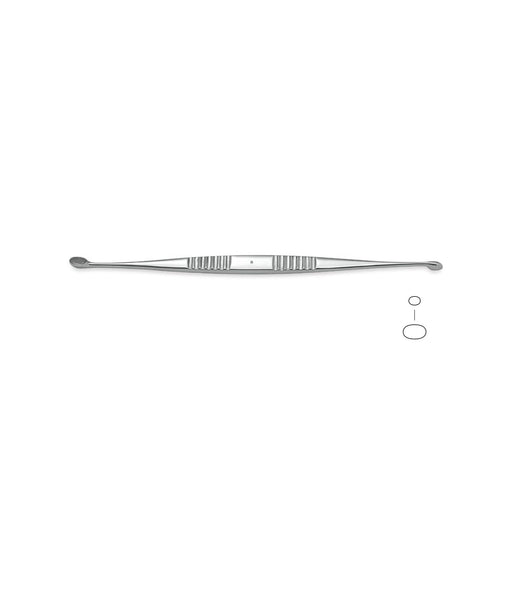 Volkmann D/Ended Curette, 22cm, Small, for medical procedures
