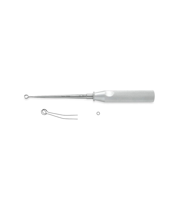 Cones Ring Curette, Straight, 3mm Ring, for medical procedures