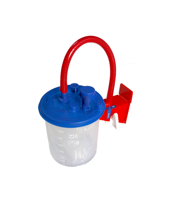 MediVac 1000ml Flex Reusable Suction Canister with On/Off Switch
