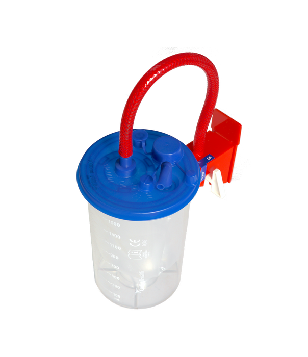MediVac 1500ml Flex Reusable Suction Canister with On/Off Switch