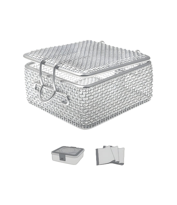Wire Basket Small With Lid 235x155x40mm