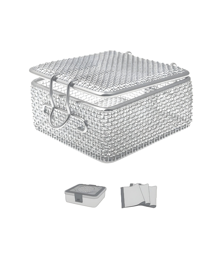 Wire Basket Small With Lid 30x30x30mm