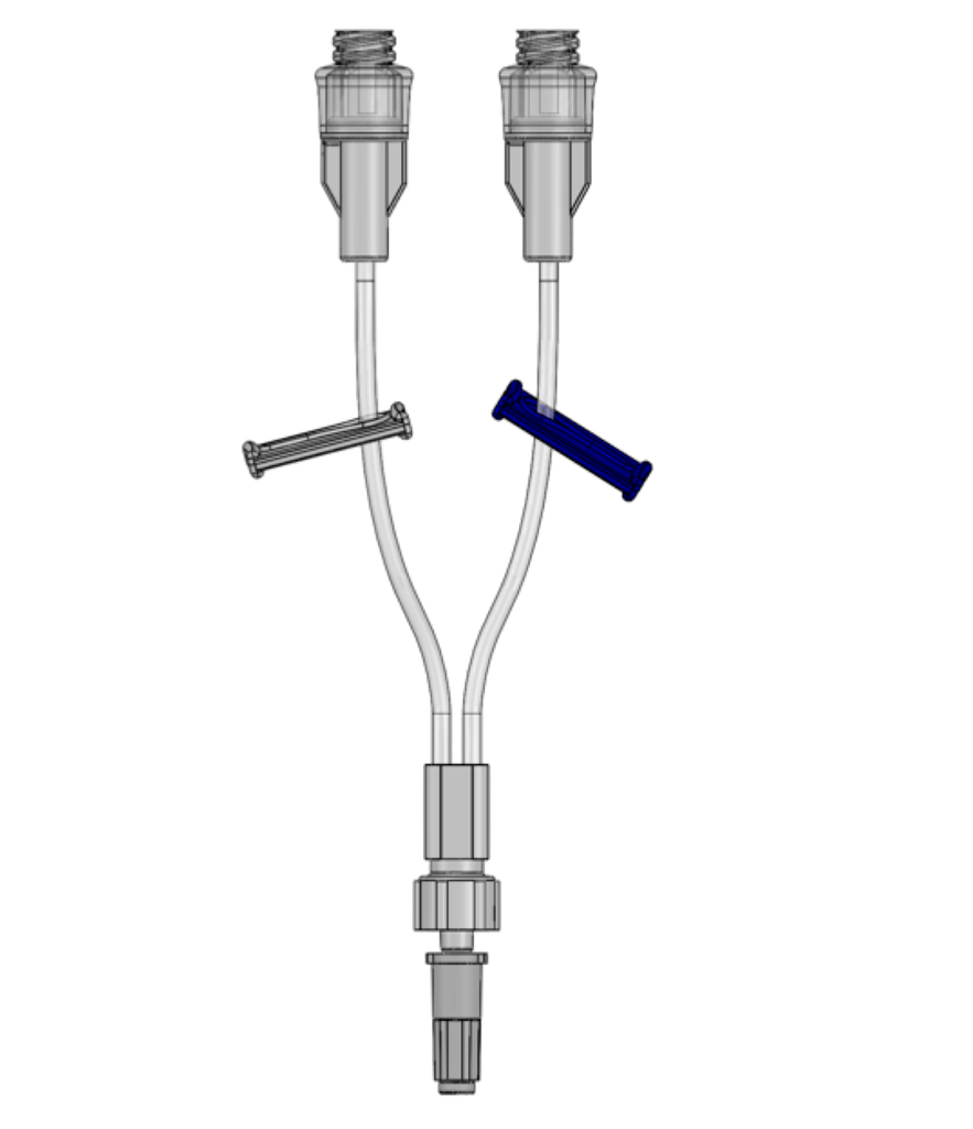 FlowArt Double Lumen Needle Free Valve 15cm